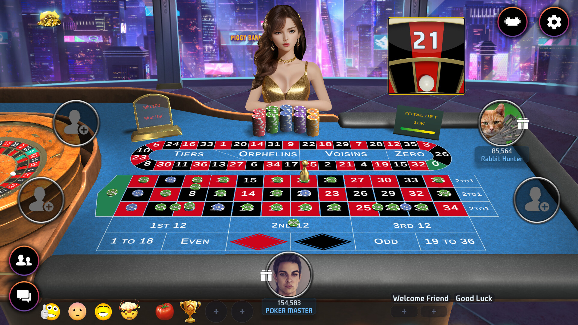 Poker Master - Texas Hold'em, Roulette, Blackjack, Baccarat, Omaha, Slots, Teen Patti, Mahjong, Landlord, Showhand, Bullfighting, Chinese poker screenshot 3